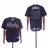 Braves 10 Chipper Jones Navy Cool Base Jersey Dzhi,baseball caps,new era cap wholesale,wholesale hats
